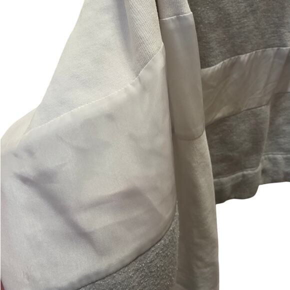 Urban Outfitters SMALL Cropped Fleece Half Zip Pullover Sweatshirt Gray EUC - Picture 5 of 6